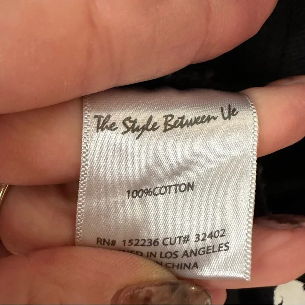 The Style Between Us Women's Black Denim Jacket with Stud Accents